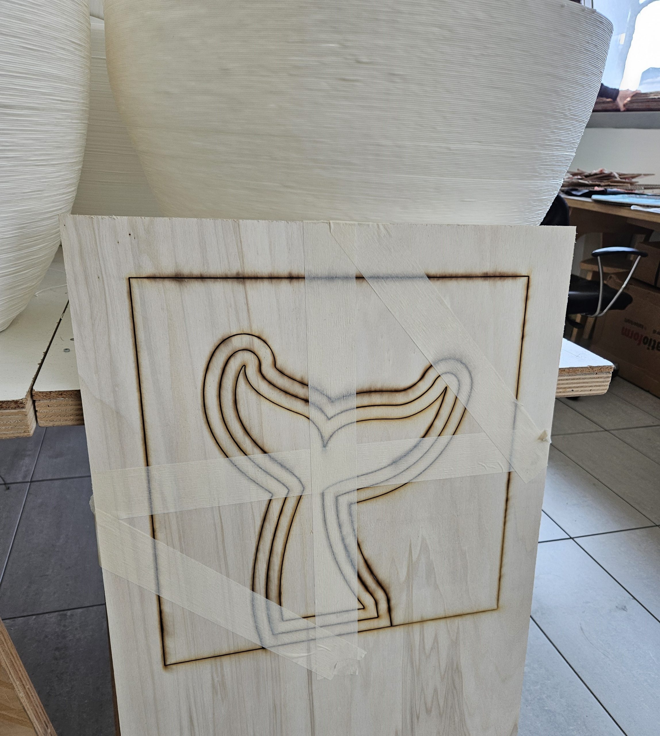 la coda di balena a fine stampa